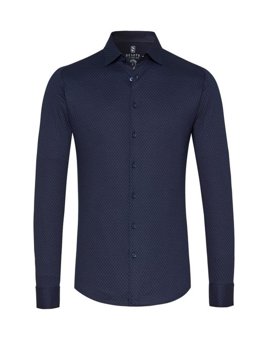 Kent overhemd Desoto navy