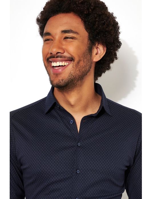 Kent overhemd Desoto navy