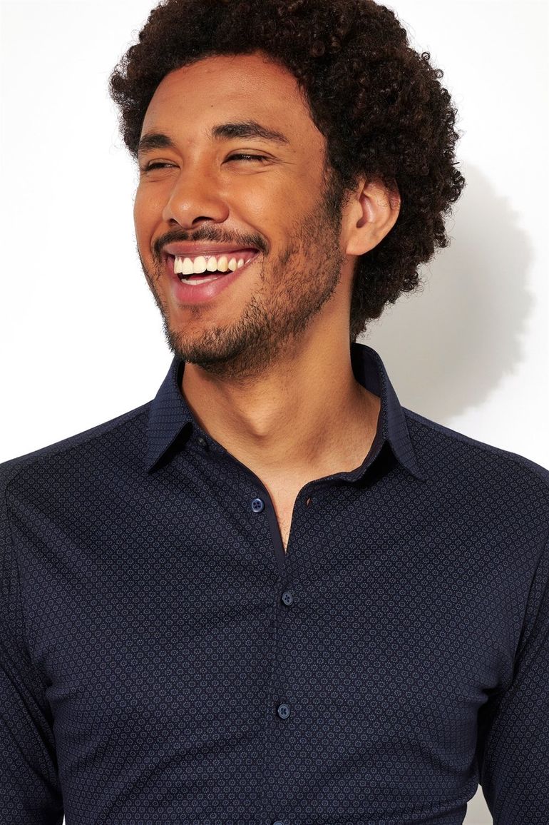 Kent overhemd Desoto navy