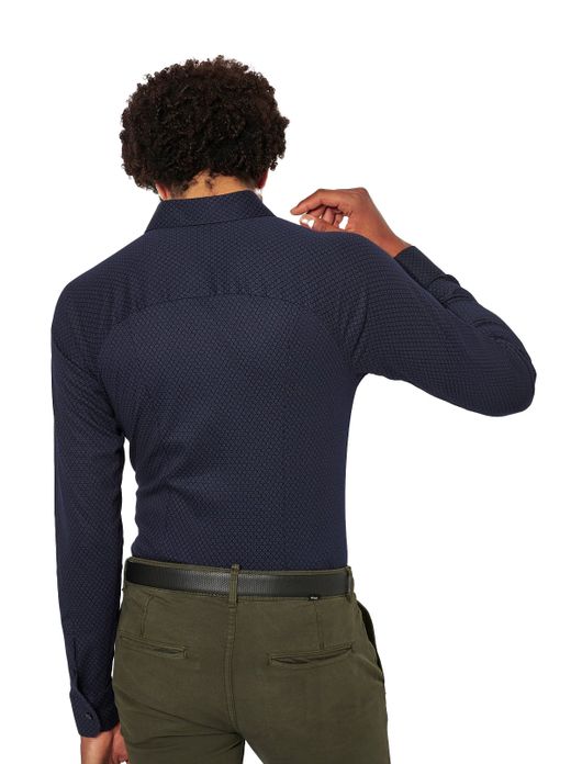 Kent overhemd Desoto navy