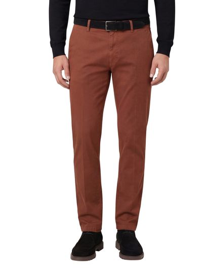 M.E.N.S. Chino M.E.N.S. Madison Modern Fit oranje