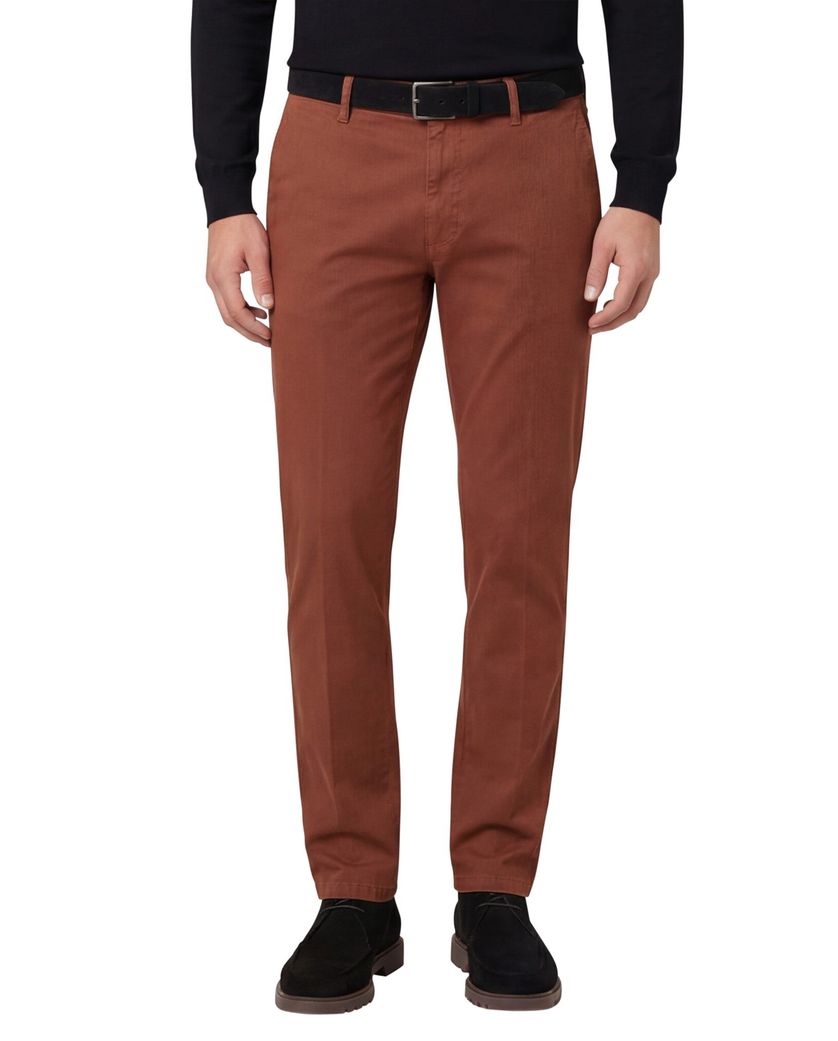 Chino M.E.N.S. Madison Modern Fit oranje