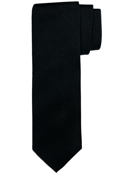 Profuomo stropdas zwart effen