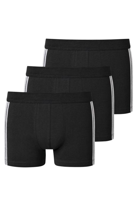 Boxershorts zwart 3-pack Schiesser 95/5 katoen
