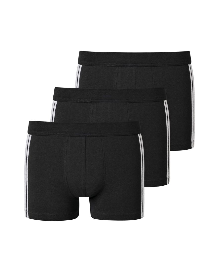 Boxershorts zwart 3-pack Schiesser 95/5 katoen