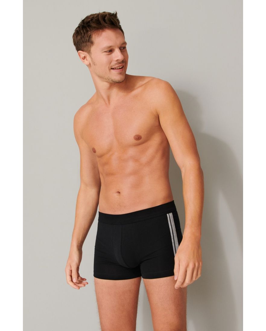 Boxershorts zwart 3-pack Schiesser 95/5 katoen