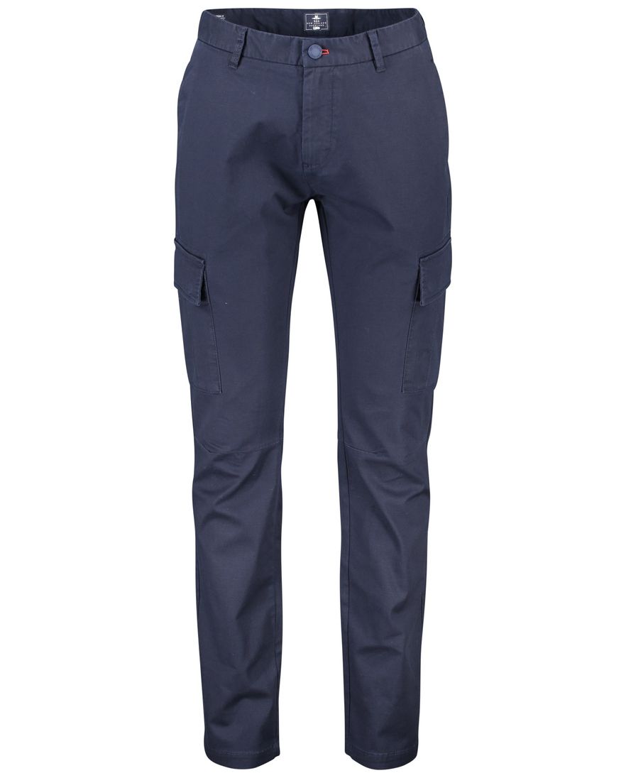 New Zealand cargo broek donkerblauw effen katoen Buller Tech