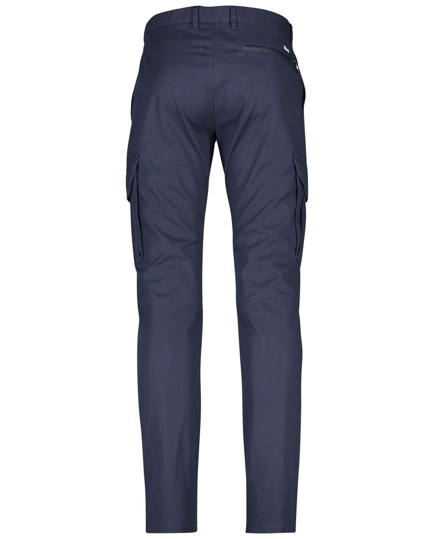 New Zealand cargo broek donkerblauw effen katoen Buller Tech