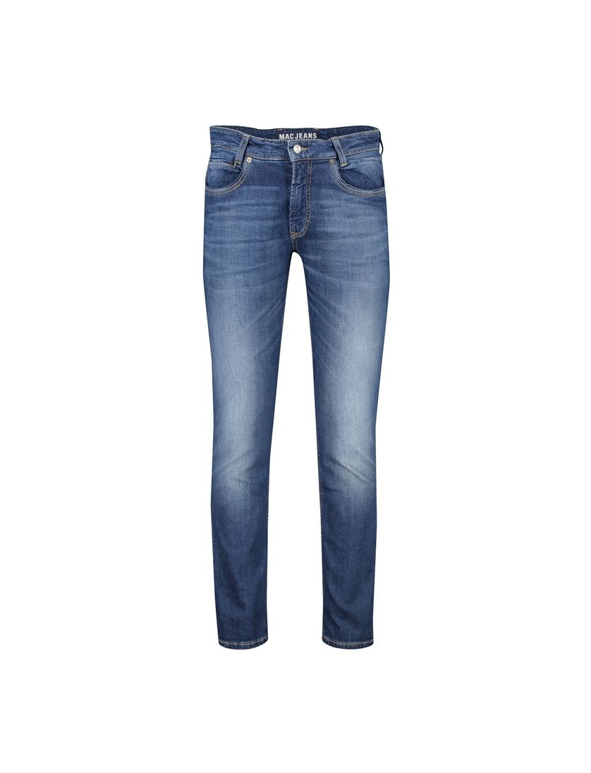 Mac jeans blauw effen denim Arne Pipe normale fit