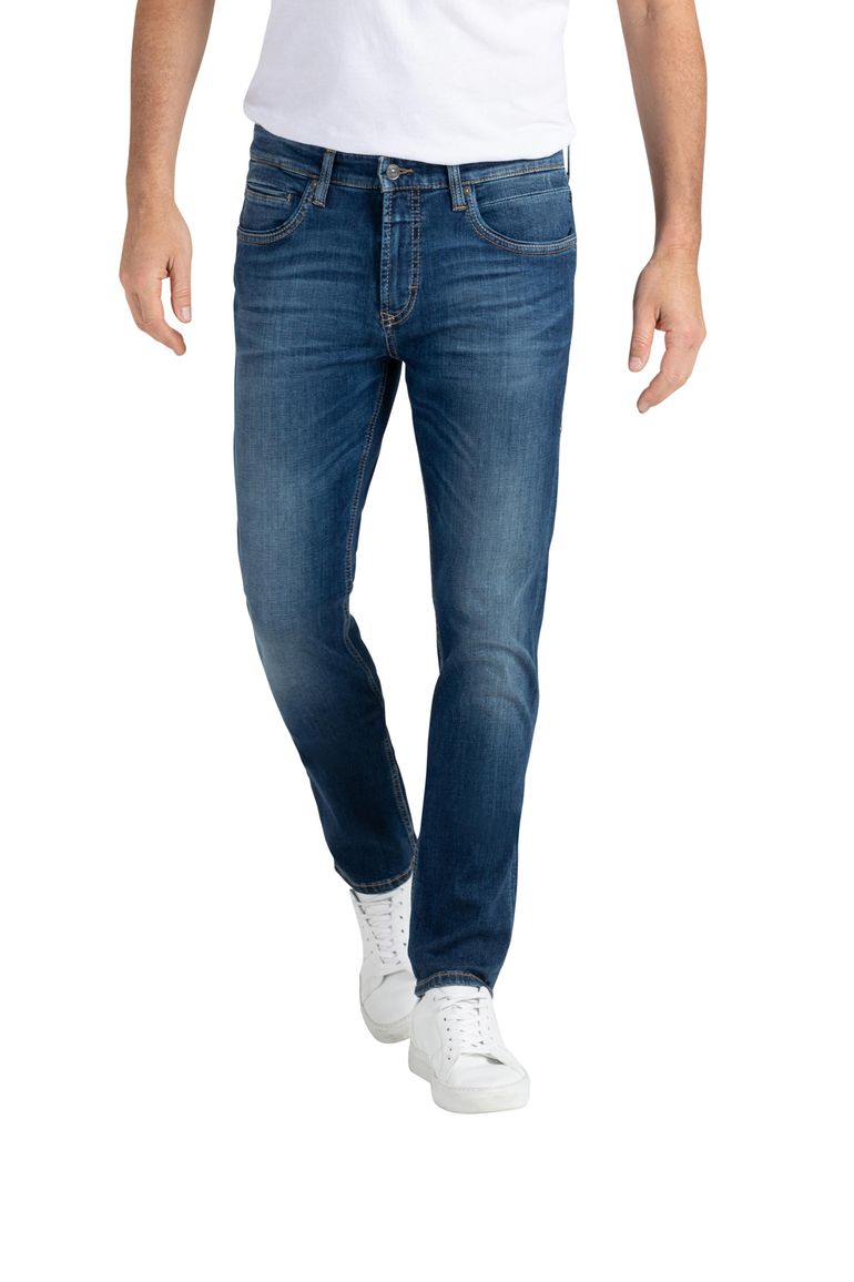 Mac jeans blauw effen denim Arne Pipe 5-pocket