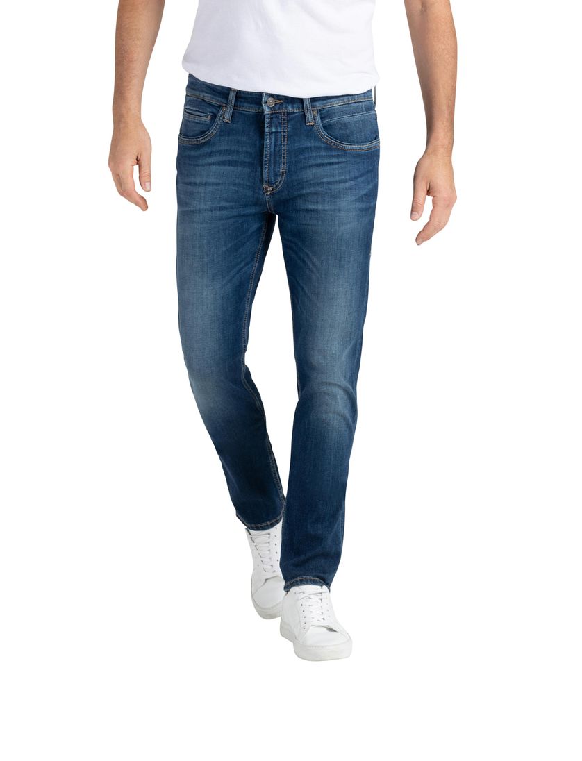Mac jeans blauw effen denim Arne Pipe normale fit