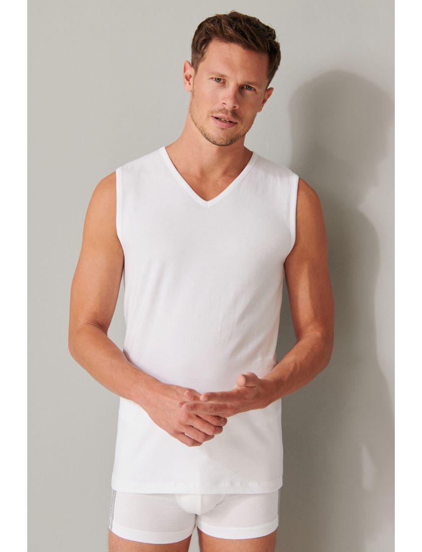 Schiesser singlets wit 2-pack 95/5