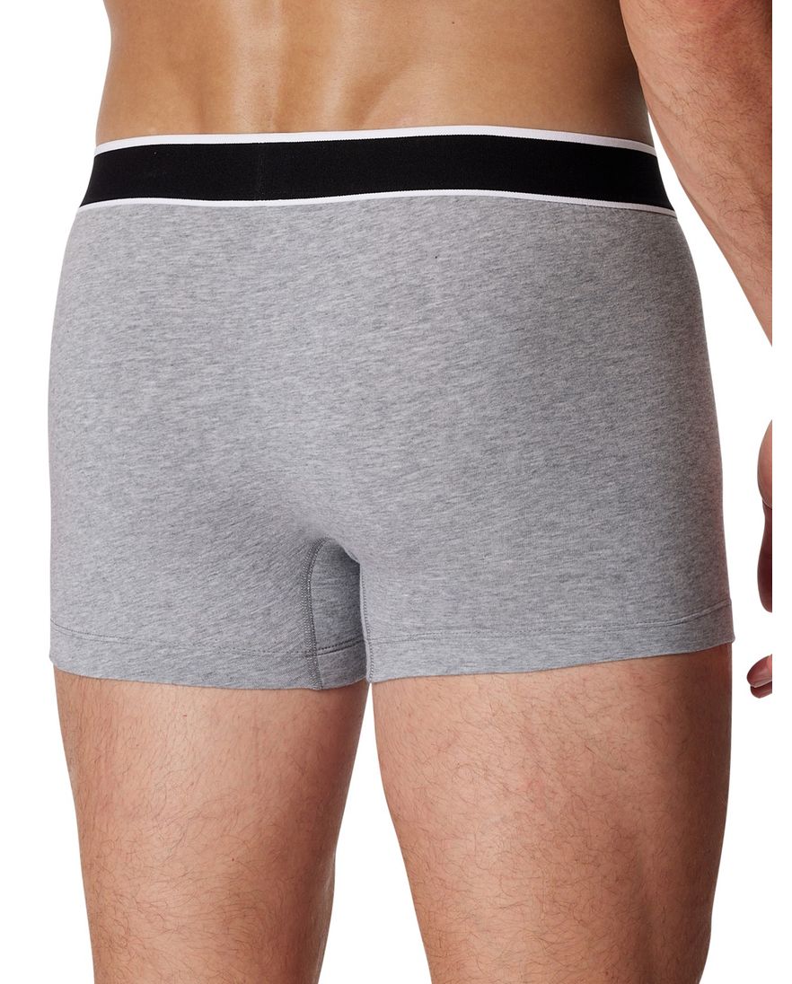Schiesser boxershorts 95/5 grijs 3-pack katoen