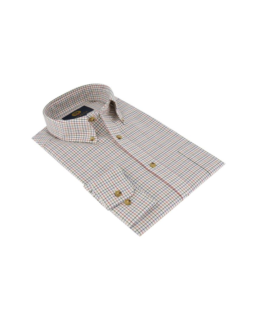 Viyella overhemd wit ruit