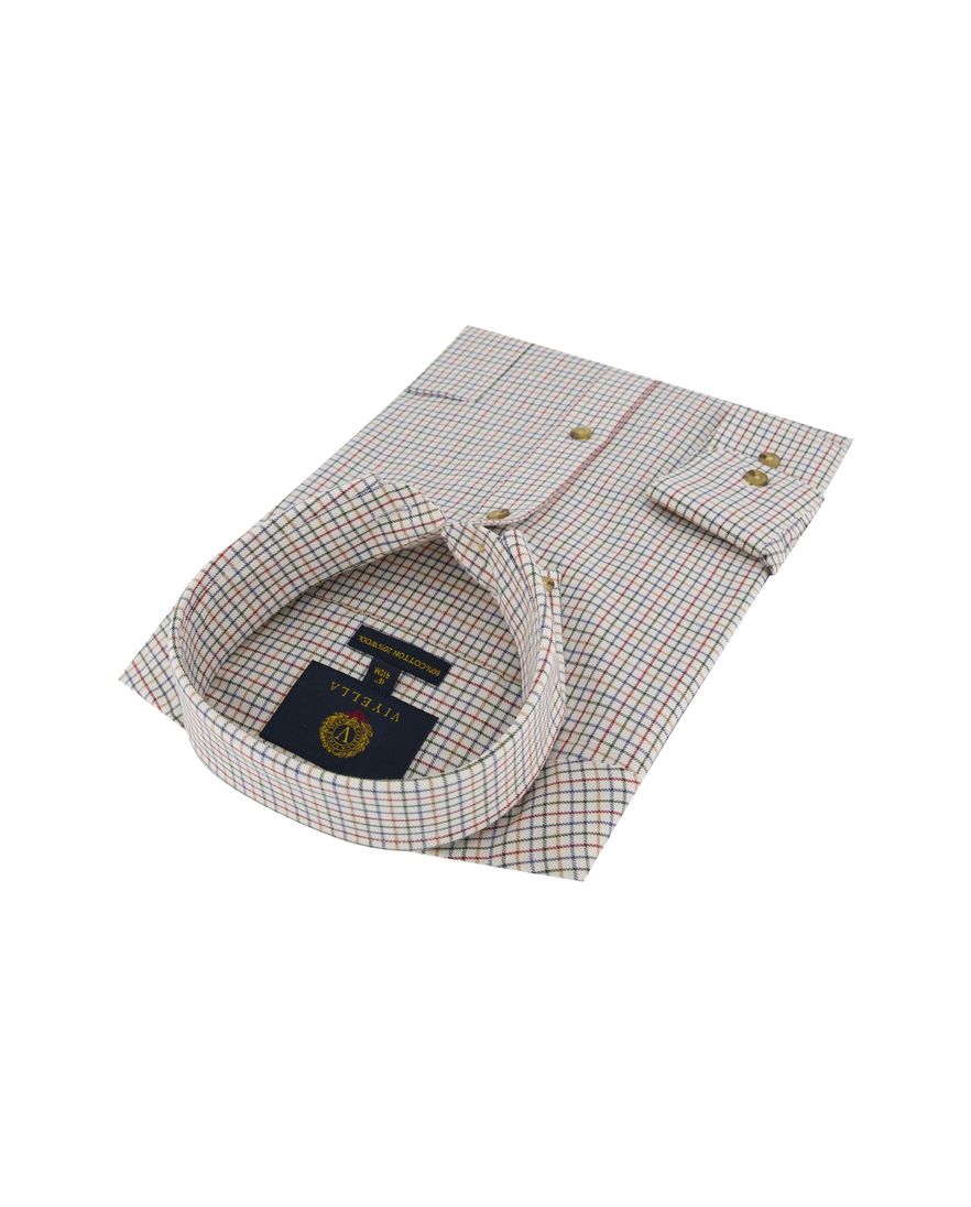 Viyella overhemd wit ruit