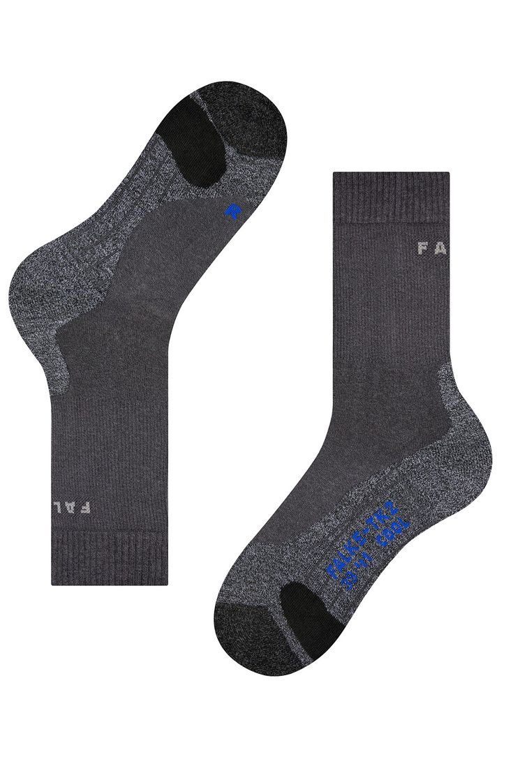 Falke sokken grijs effen normale fit