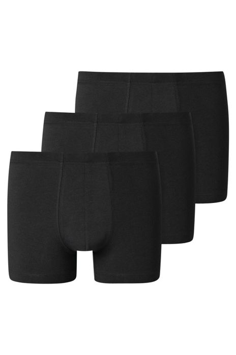 Zwarte boxershorts 3-pack Schiesser 95/5 katoen