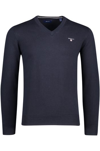 Gant Gant trui nachtblauw v-hals