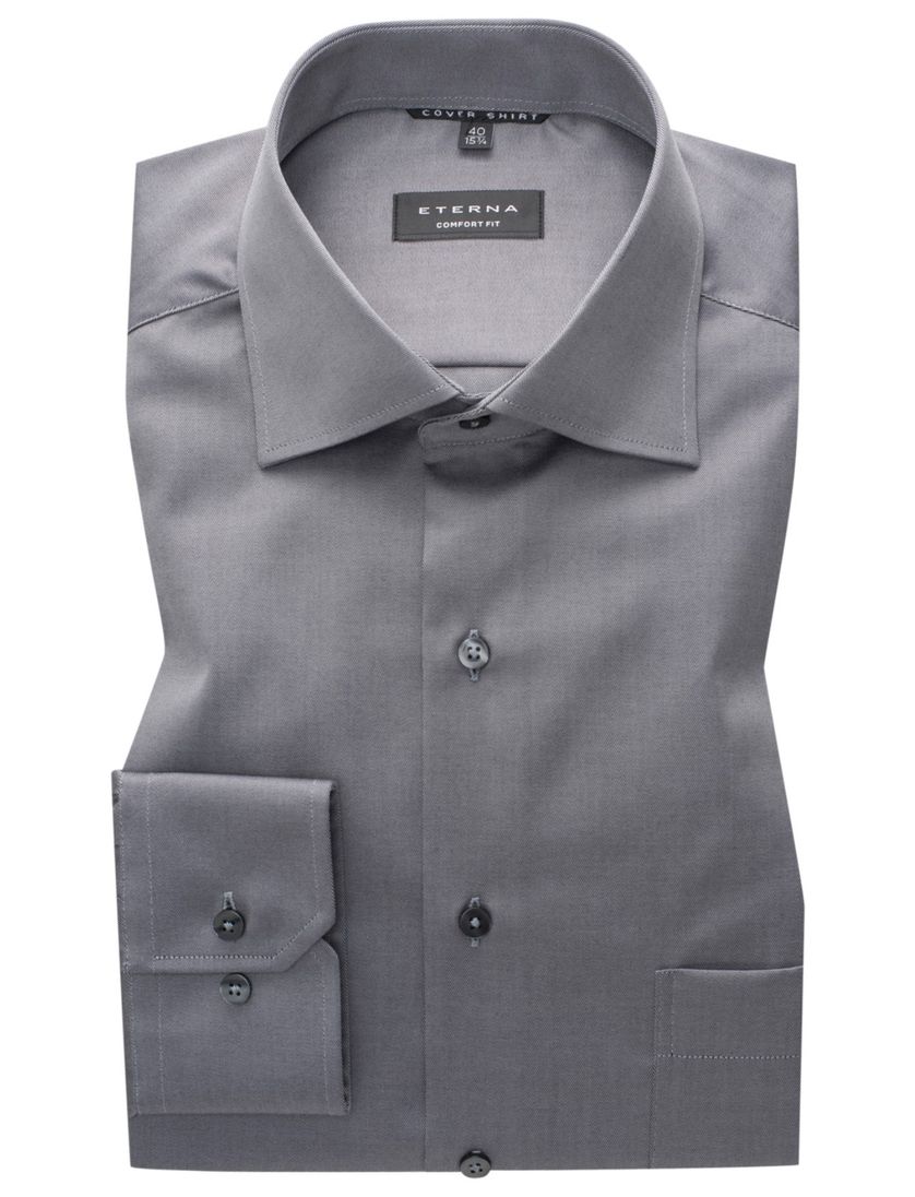 Eterna overhemd grijs Comfort Fit