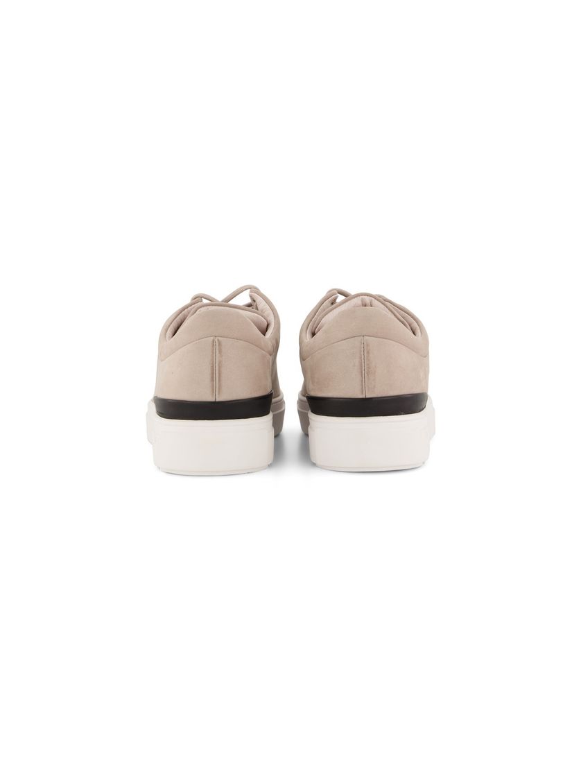 Blackstone sneakers effen leer beige