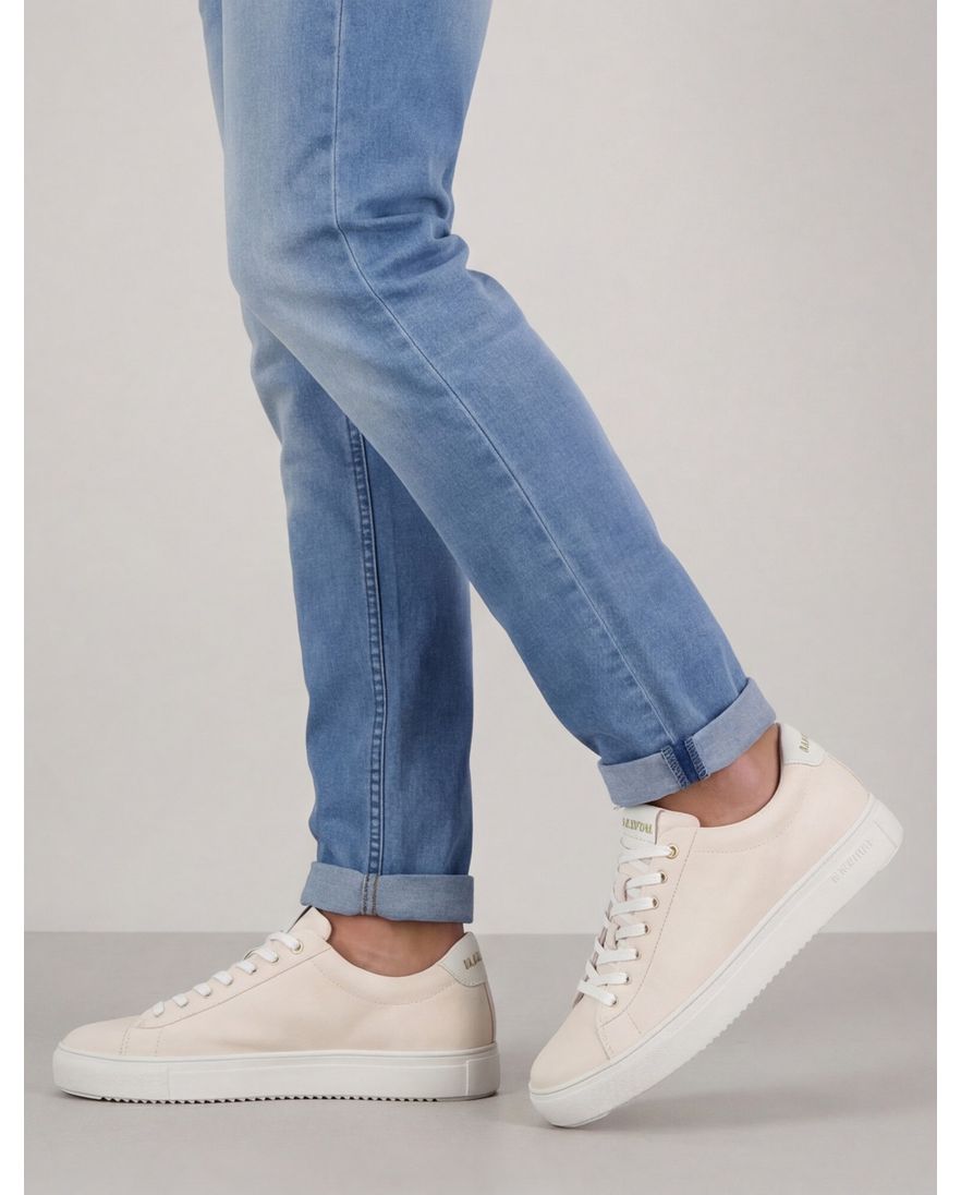 Lichtgrijs sneakers Blackstone leer