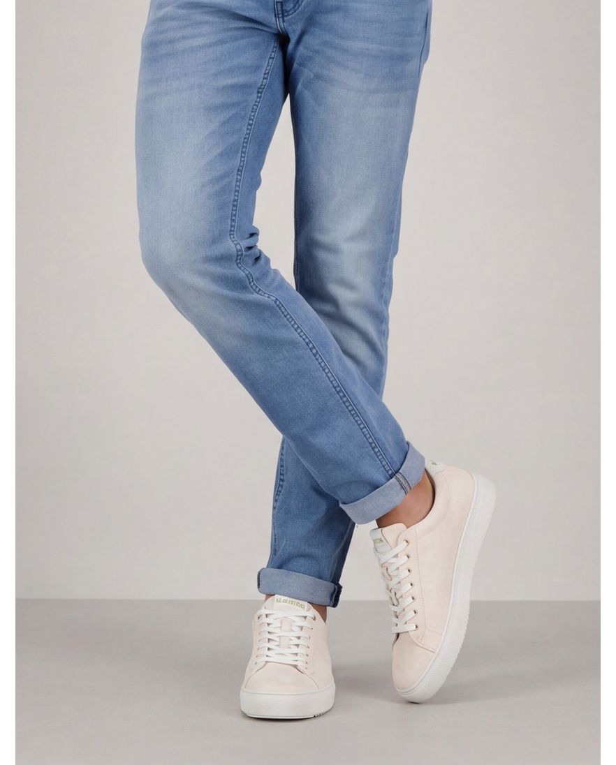 Lichtgrijs sneakers Blackstone leer