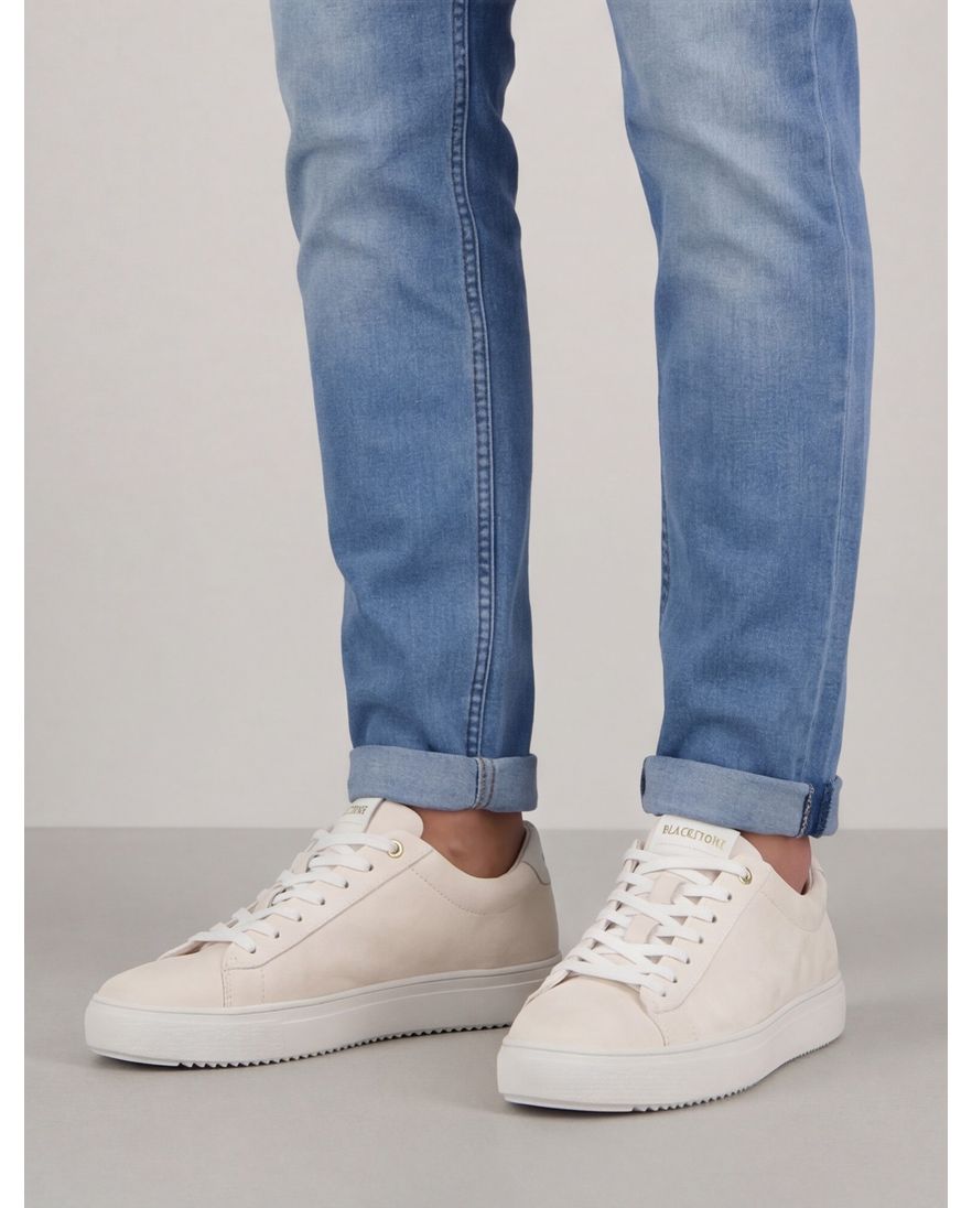 Lichtgrijs sneakers Blackstone leer