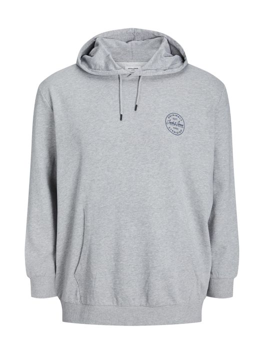Jack & Jones Plus Size hoodie grijs gemeleerd