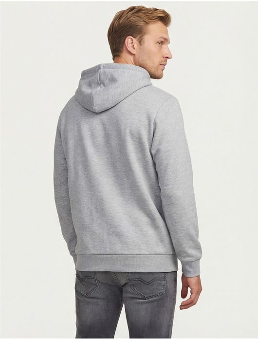 Jack & Jones Plus Size hoodie grijs gemeleerd