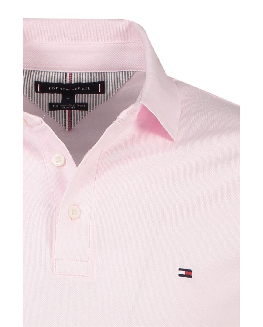 Polo Tommy Hilfiger Slim Fit lichtroze
