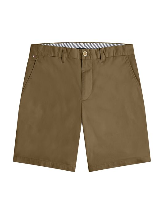 Big & Tall korte broek Tommy Hilfiger groen effen katoen