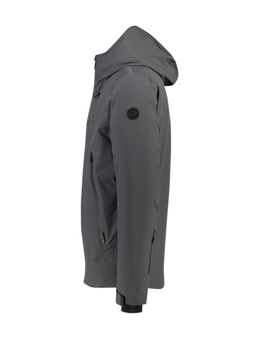 Winterjas Reset James metaal grijs met capuchon