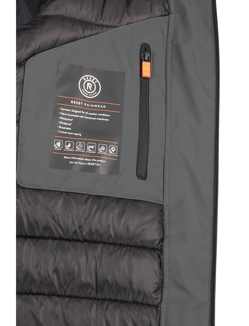 Reset James jas ritssluiting grijs