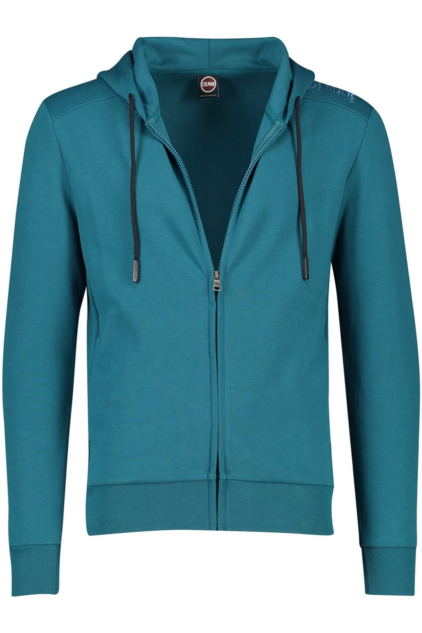 Colmar vest met capuchon groen-blauw