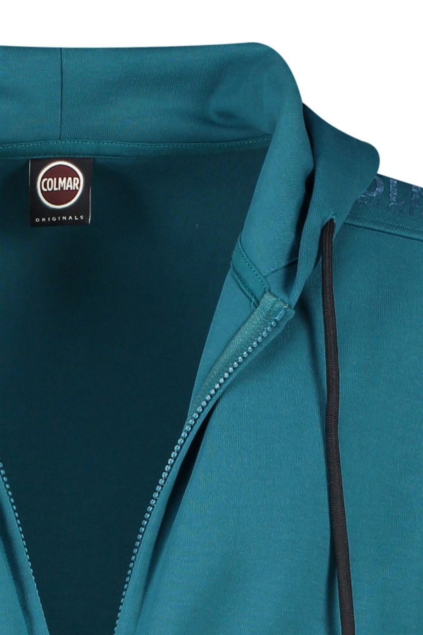 Colmar vest met capuchon groen-blauw