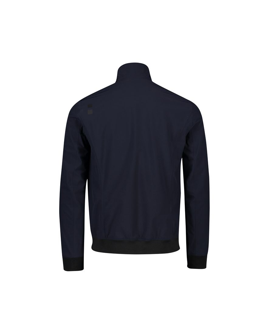 UBR zomerjas donkerblauw effen rits normale fit