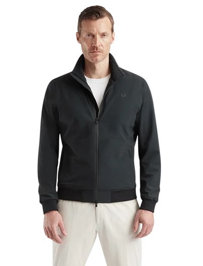 UBR UBR zomerjas groen effen rits normale fit