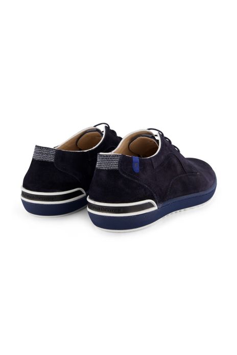 Floris van Bommel donkerblauwe veterschoen laag