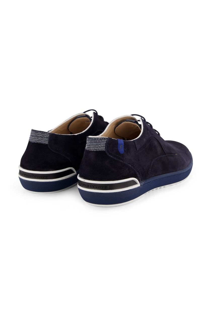 Floris van Bommel donkerblauwe veterschoen laag