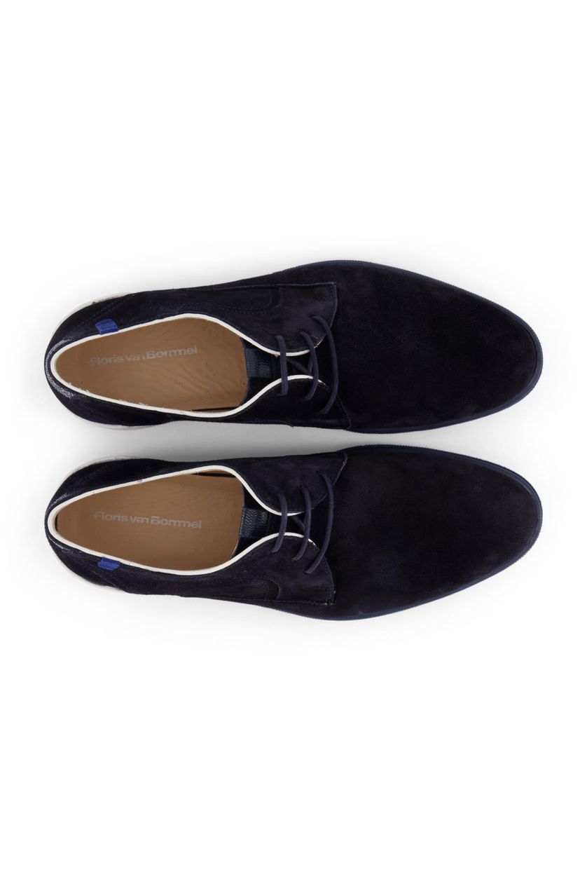 Floris van Bommel donkerblauwe veterschoen laag