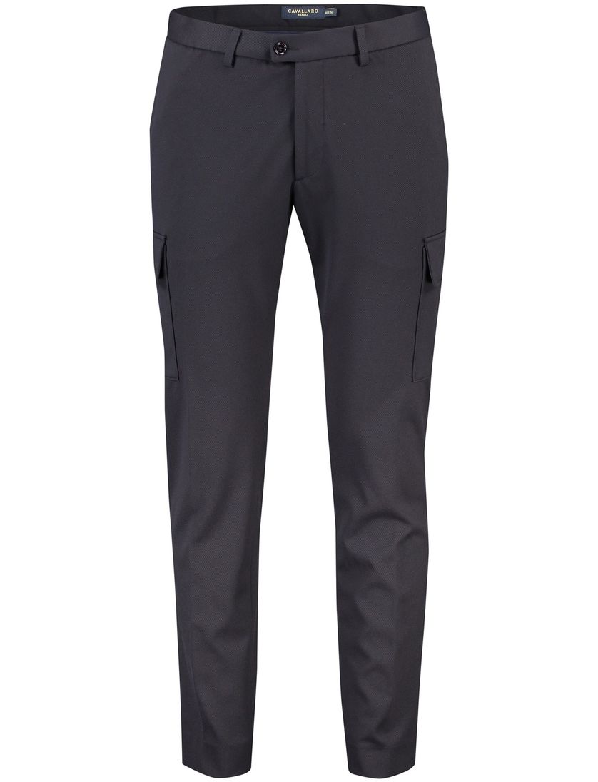 Cavallaro Pantalon cargo donkerblauw effen Fontana