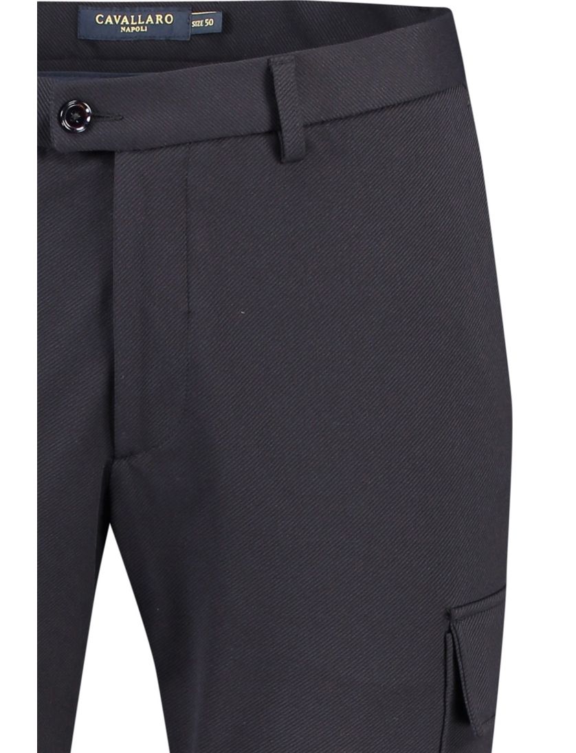 Cavallaro Pantalon cargo donkerblauw effen Fontana