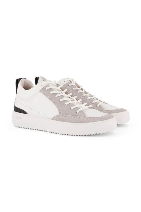 Blackstone schoenen wit met grijze details