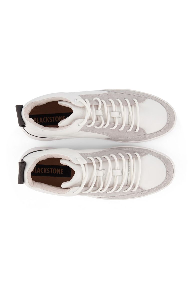 Blackstone schoenen wit met grijze details