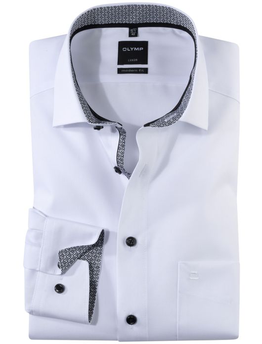 OLYMP Luxor overhemd borstzak strijkvrij ml 7