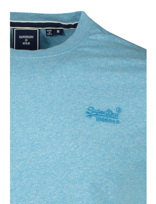 Lichtblauwe t-shirt Superdry