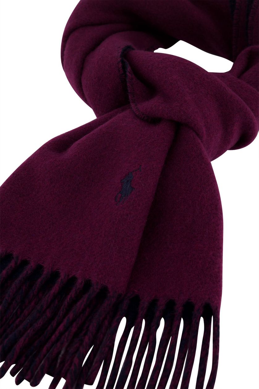 Ralph Lauren wollen sjaal bordeaux
