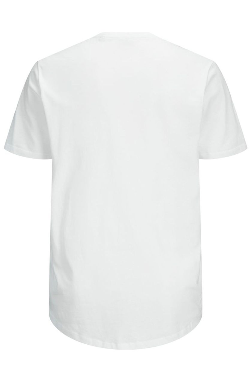 Jack & Jones T-shirt ronde hals wit Plus Size