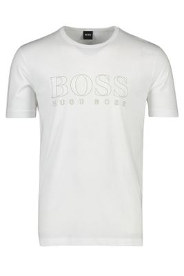Hugo Boss Hugo Boss t-shirt ronde hals wit opdruk