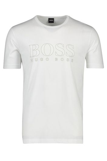 T-shirt Hugo Boss wit ronde hals opdruk